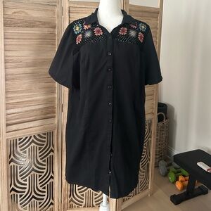 asos DESIGN Crochet button down shirt dress - Great Condition